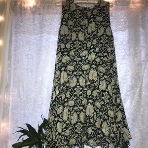 H&M leaf print dress